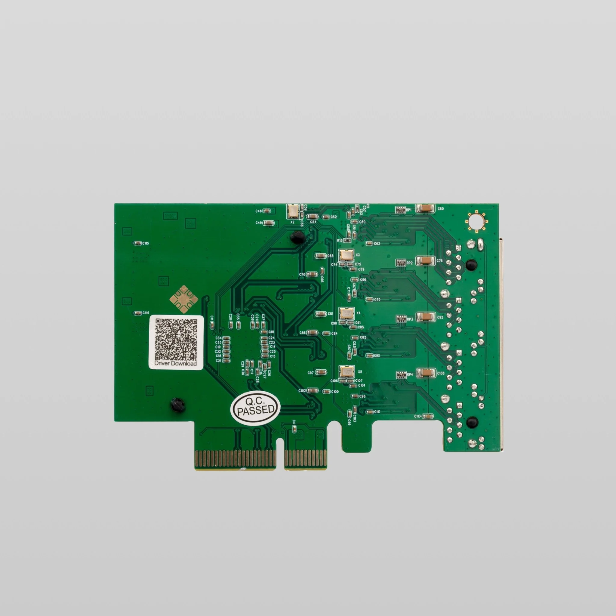 PCIe to 4-Port Gigabit Ethernet Adapter Realtek RTL8111 Chipset - Image 3